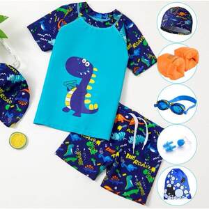 
Children's baby swimsuit, baby boy, toddler swimming trunks, hot spring children's sun protection swimsuit suit, one-piece beach suit