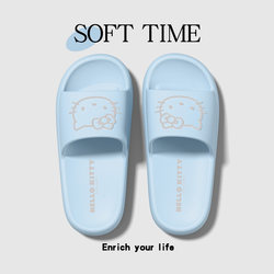 Sanrio Anti-Slip and Odor-Resistant Slippers for Women, Summer 2026 New Model, Home Bathroom Anti-Slip Cute Kt Cat Eva, Can Be Worn Outside