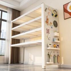 Multi-Layer Household Storage Rack, Floor-Standing Living Room Balcony Storage Rack, Bedroom Storage Rack, Miscellaneous Items Organizer, Iron Shelf