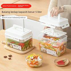 Korean-Style Press-Type Kitchen Pickle Jar, Pickled Cabbage Jar, Pickle Container