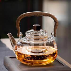 
Glass teapot, handle, single pot for boiling water, household high temperature resistant tea making, sewing DIY materials, tools and finished products