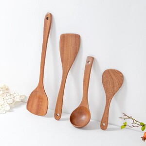 
Ebony long handle household wooden shovel kitchen utensils pot spatula cooking and sewing DIY materials, tools and finished products
