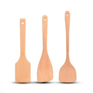 
Hemu lacquered cooking spatula, special long handle for non-stick pans, anti-scalding, household sewing DIY materials, tools and finished products