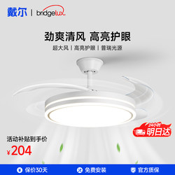 Dell Fan Light for Bedroom and Dining Room, Integrated Ceiling Fan Light, New Model for Home Use, Living Room Ceiling Light, Fan Light, Invisible and Silent