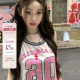 Your lazy llan high temperature ironing arts American retro sleeveless jersey top
