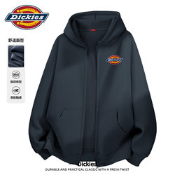 Dickies Iron Gray American-Style Loose Hooded Sweatshirt 2026 New Couple Versatile Heavyweight Casual Cardigan Jacket