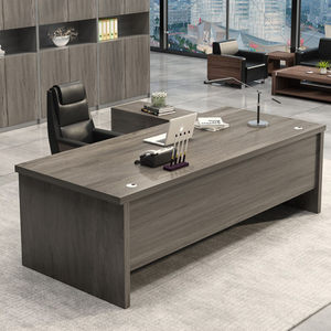 Boss table, double cabinet office desk, chair, president, manager, simple large desk, single desk, office furniture, computer desk
