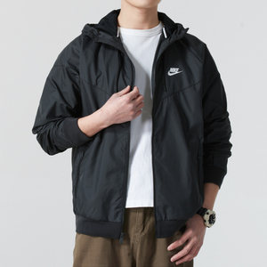 
Nike Sportswear Men's Hooded Woven Windproof Breathable Sports Jacket/727325-010