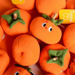 
Miaoho cute persimmon catnip wood scent pet plush pet cat dog teeth grinding toys