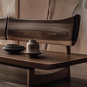 
New Chinese style retro solid wood ash black walnut sofa atmospheric multi-person hotel and homestay office reception furniture