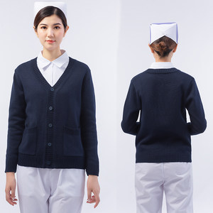 
Nurse sweater, thin cardigan, night shift hospital doctor and nurse coat, knitted sweater to keep out the cold at work