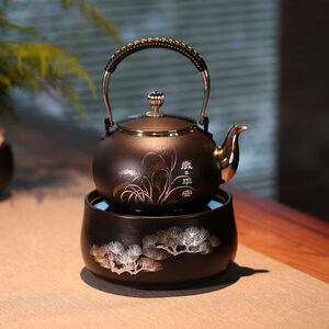 Yingge Boiled Electric Ceramics Furnace Boil Tea Small Tea Stor Silver Pot Home Remote Container Boil Tea Cooker Non -induction Cooker