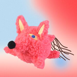 
CUL creative design pet dog cat toys to relieve boredom and make sounds interactive, grinding teeth Corgiteddy