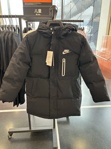 
Jingjing genuine Nike winter new casual sports mid-length thickened warm down jacket for boys and girls IO6105