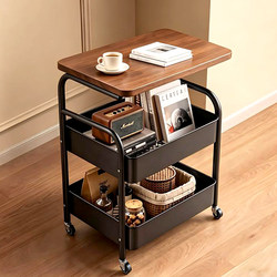 Second-Hand Movable Trolley Storage Rack Bedside Table Living Room Sofa Side Table Coffee Table Snack Storage Rack