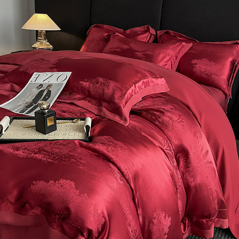 
[Little Red Book Best Selling] Pure Cotton Jacquard Four-piece Set