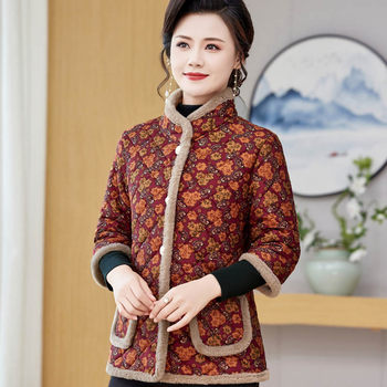 
Three-quarter sleeve cotton coat, thickened velvet, warm vest and cotton-padded jacket