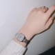Casio LA670/LA680/A168WA square electronic small gold watch silver watch steel belt