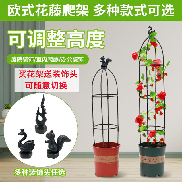 Climbing pergola outdoor balcony rose clematis column flower vine bracket gardening windmill jasmine shelf support rod