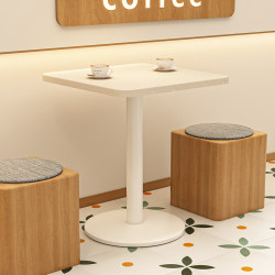Square table simple balcony small coffee table leisure negotiation table coffee milk tea shop dining table Nordic balcony small round table chair