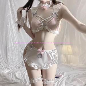 Sexy bed without steel rims to collect pair of breasts, gathered breasts, clear, pure wanting to adjust and up -to -plan chest robe
