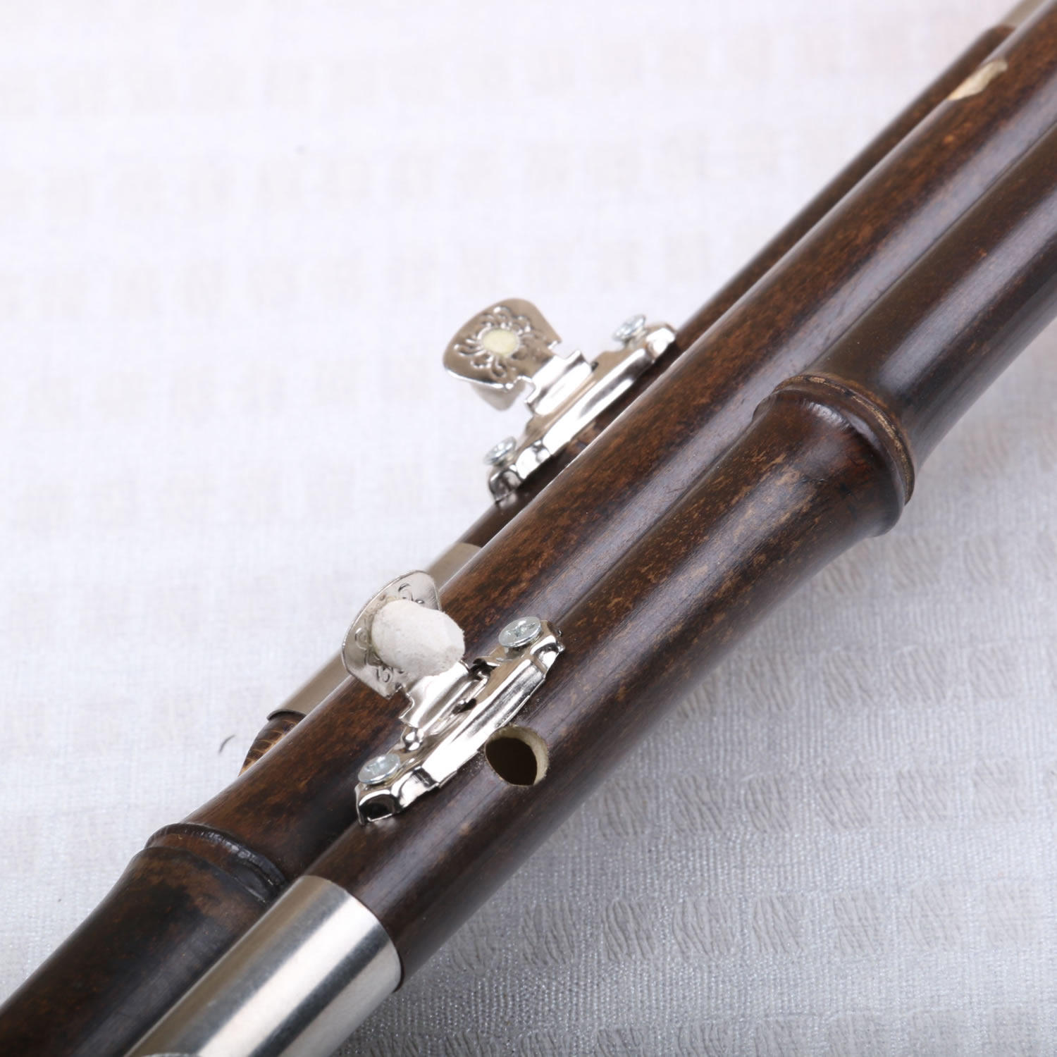 Blue Peacock Purple Bamboo Gourd Silk B-Down Small Professional Musical ...