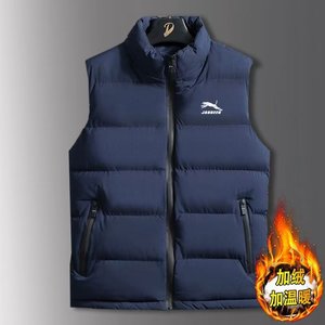 
2025 new winter vest men's down cotton vest sports casual vest jacket versatile warm cotton vest