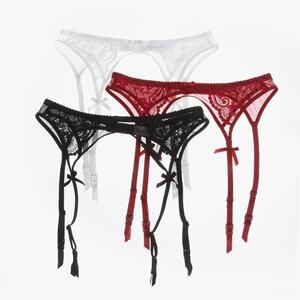 Amelie spac European and American high -end custom black seductive sexy stockings hanging strap lace big size hanging straps
