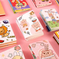 Cute Mini Notebook, Portable Pocket Notebook for Students, Softcover Notepad, Office Stationery Memo Pad