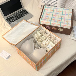 Cute fabric underwear storage box