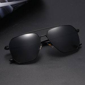 
Polarized sunglasses for men, high-end anti-UV driving yellow lens sunglasses, anti-glare square frame fishing glasses