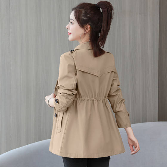 
Fashion windbreaker women's 2024 new spring and autumn casual slim coat small thin early autumn coat trend