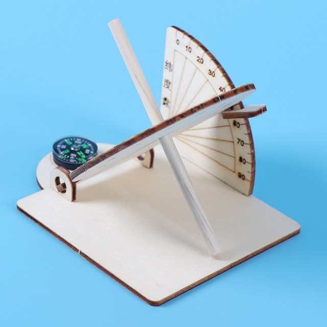 2pcs DIY Assembling Teaching Sundial Model Sundial Ornament
