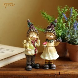 American Retro Pine Cone Hat Couple Decoration Restaurant Garden Grocery Store Homestay Balcony Decoration Couple Gift Small Ornaments