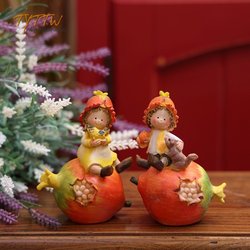 American-Style Country Little Pomegranate Fairy Cartoon Living Room Window Garden Courtyard Entrance Decoration Ornaments Couple Gift