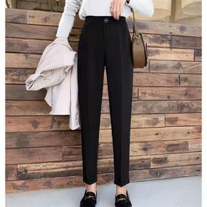 
Suit harem pants for women's spring and autumn thin loose straight slimming summer nine-point radish casual cigarette pipe trousers