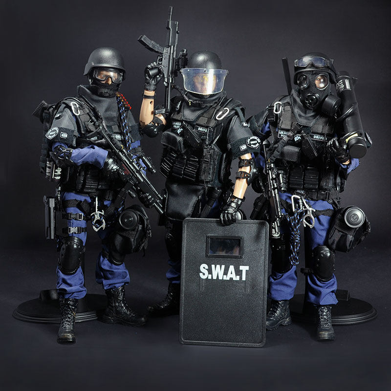 Swat Pre 1/6 Zmenšená figúrka policajného zásahového tímu SWAT - Nx-swat