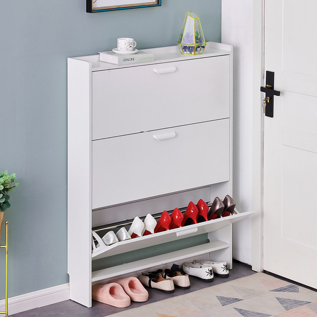 Ultra-thin shoe cabinet 17cm home door economical simple modern storage ...