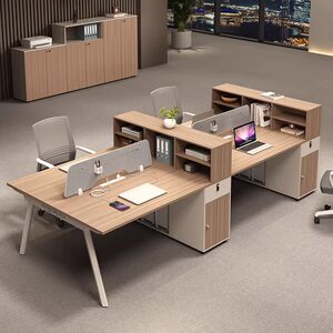 
Office staff desk and chair combination simple modern 246 staff station partition card seat office desk