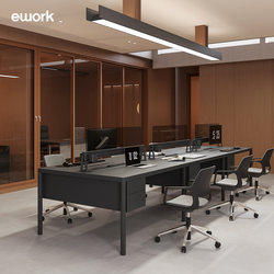 Ework Office Staff Desk Office Desk and Chair Combination Screen Workstation Simple Designer Four-Person Furniture