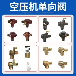 
Small air pump silent oil-free direct-connected piston air compressor accessories one-way check valve core solenoid valve
