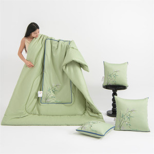 
Class A mother and baby grade Xinjiang long velvet cotton pillow quilt dual-purpose two-in-one car nap sofa pillow quilt blanket