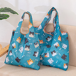 Oxford Cloth Large-Capacity Eco-Friendly Bag Supermarket Shopping Bag Grocery Bag Foldable Portable Tote Bag Storage Bag