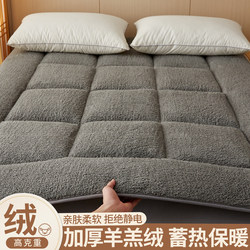 Milk Velvet Mattress Topper, Thickened Lamb Wool Pad, Soft Mattress Pad, Single Non-Slip Warm Bed Blanket
