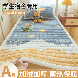 Milk Velvet Mattress Soft Pad Dormitory Student Single Bed Autumn and Winter Fleece Blanket Pad 90X190 Bed Cover Pad Quilt