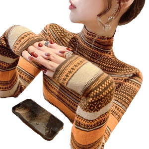 
Half turtleneck sweater for women's base shirt fashionable and fashionable 2025 new hot autumn and winter retro style inner wear