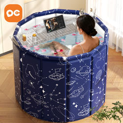 Folding Bath Tub for Adults, No Installation Required, Insulated, Thickened Full-Body Bathing Tub for Adults and Children