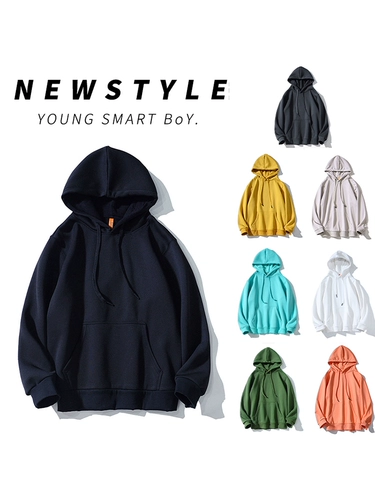 Цветная демисезонная хлопковая толстовка с капюшоном, одежда, куртка для отдыха, большой размер