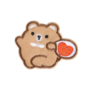 
Self-adhesive bear patch patch, seam-free cloth patch for clothes and pants, repair holes, traceless repair, subsidized down jacket embroidery applique