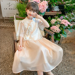 Girls' Dress Summer Wear 2026 New Style Girls' Summer Chinese Style Hanfu Dress Children's Princess Dress Set